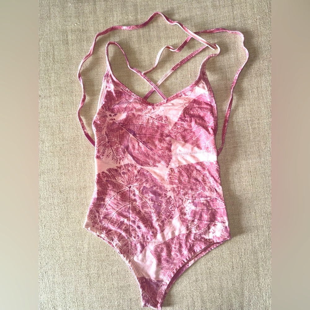 Isabelle Moon by Meghan Currie - Tangled Kiss Yoga Bodysuit - Hand Dyed